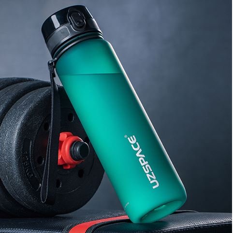 Botellin Tritan colorful frosted tapon clic-Verde oscuro 800ml