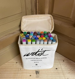 Rotuladores Doble punta 40 colores/Punta pincel