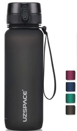 Botella Tritan colorfull Frosted-Tapon clic 500ml Negra